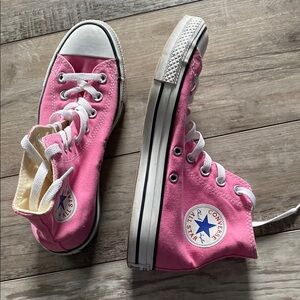 Converse Pink High-Top Sneakers